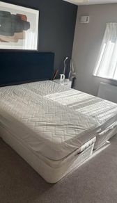Double bed and mattress