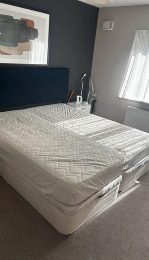 Double bed and mattress