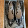 Clarks Silver Metallic Dinah Keer Heeled Shoes / Wedding or Christmas Party Wear Size 5 Image 5