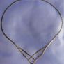 Vintage Solid 9ct Gold 375 Flat Herringbone Style Wishbone Necklet 2,08g Image 8