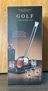 Clear Connoisseur Creations Golf Decanter Set Fun Club D Glasses