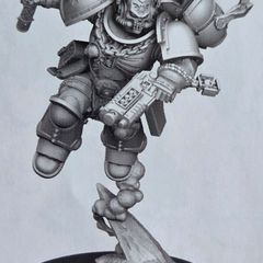 Warhammer 40k: Armageddon. Space Marine Chaplain with jump pack