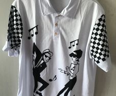 Ska themed Polo Shirt - 2 Tone