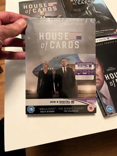 House of Cards. Season 1-4 DVD Sets. New.