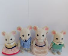 Sylvanian Mouse Family plus triplets