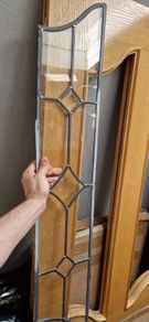 Glass door panels x 8