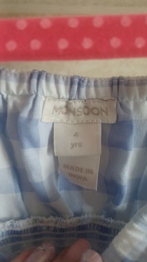 Girls Monsoon dress age 4