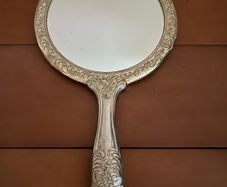 vintage hand held mirror