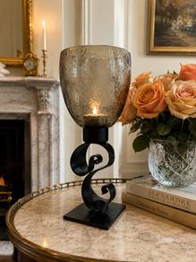Vintage Style Hurricane Candle Holder