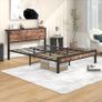 King Size Bed Frame Metal Platform Image 3