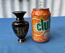 Greek Vase hand painted with 24K Gold