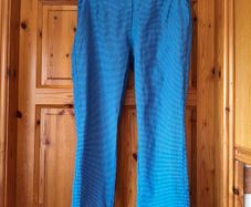 Blue polka dot Stehmann trousers