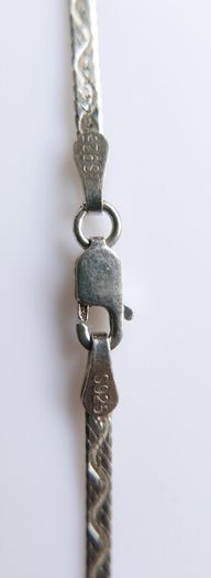Vintage 925 Sterling Silver 16" Necklace Flat Chain 3.1 grams