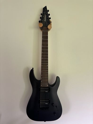 Jackson JS22-7 Dinky 7-string electric guitar in Satin Black