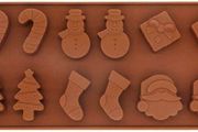 Christmas silicone mould Santa snowman tree stockings candy