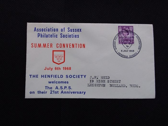 Great Britain : Association of Sussex Philatelic Societies - Summer Convention - Henfield 1968