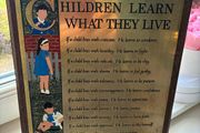 Children Learn What They Live- Brass Frame