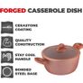 Forged Casserole Dish with Non-Stick Coating , Soft Touch Handles and Tempered Glass Lid, 24 cm (FREE POSTAGE) Image 5