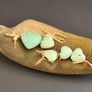Set of 5 ceramic, clay love hearts Image 8
