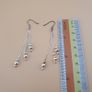 Classic Sterling Silver Multi-Strand Dangle Earrings Image 2