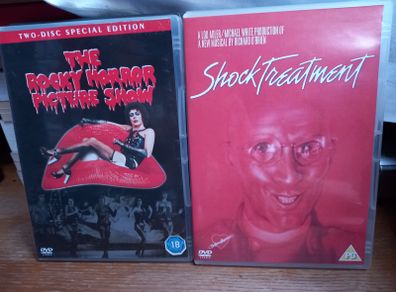 Rocky Horror Picture Show & Sequel Shock Treatment DVD Bundle Cult Musical Movies