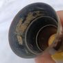 Collapsible Campaign Horn Tot Cup with Original Leather Case. Image 4