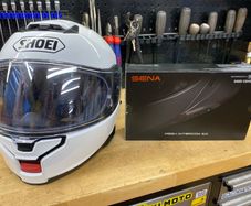 Shoei Neotec 3 with Sena intercom