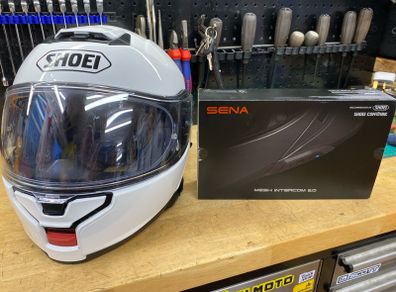 Shoei Neotec 3 with Sena intercom