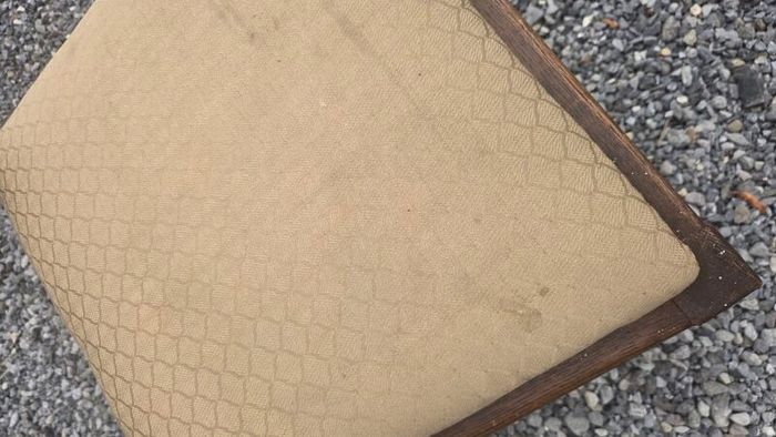 Set of 5 Solid Vintage Wooden Ladder Back Dining Chairs