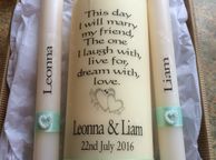 main image for ad Personalised wedding unity candles