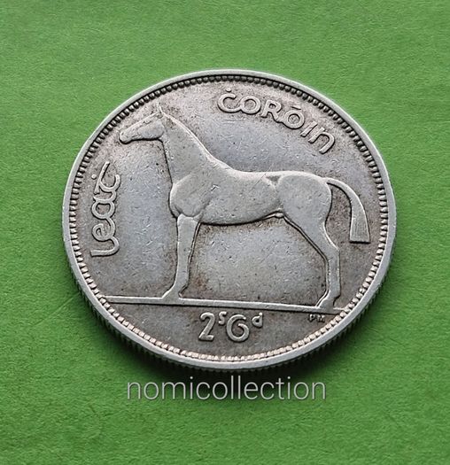 Ireland 1939 year Silver Half Crown.