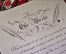 White & Gold Feather Pen - nice gift - great for marriage signature & guest book entries
