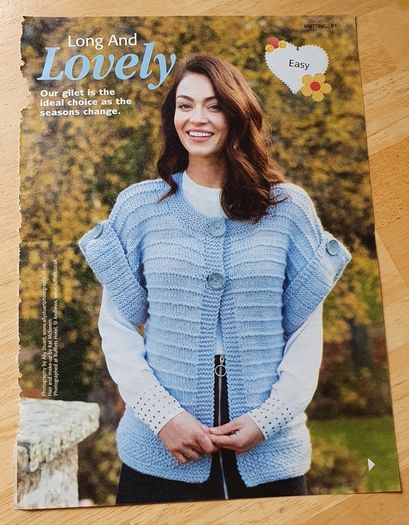 A Knitting Pattern - Cosy Gilet - E