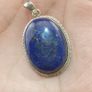 Vintage LapisLazuli 925 Sterling sliver Pendant Image 6