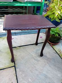 small vintage side table or plant stand