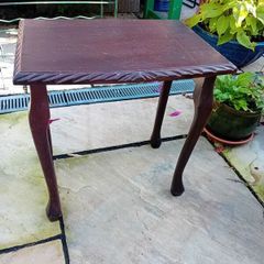 small vintage side table or plant stand
