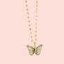 Colorful Butterfly Pendant Necklace Image 3