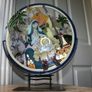 hand painted glass - candle stand Image 3