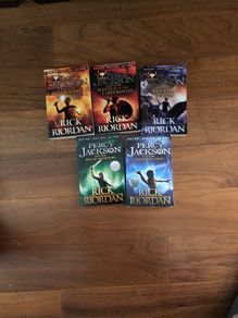 Complete set of Percy Jackson books by Rick Riordan