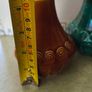 Set of 3 vases 2 browne Small Vase Designs From The Book Of Kells thered one GreenVintage St Michaels House Pottery Designs From The Book Of Kells Image 3