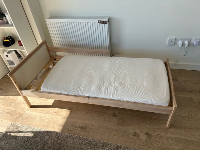 Ikea Sniglar kids bed frame with mattress