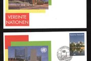2009 United Nations Vienna pre-paid envelope (postal stationary) showing Vienna International Centre, which houses the United Nations Agency  mint and used on first day of issue 7th May 2009