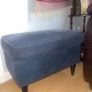 Blue ottoman Image 2