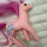 Vintage My Little Pony G1 Sweetheart Sister Dainty With Earring 1988 Hasbro Used Please see pictures Image 2