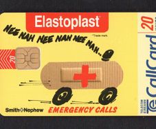 1997 Ireland 20 unit 30 Elastoplast plasters (ODS2) Call Card Used. Telecom Eireann card number 1173