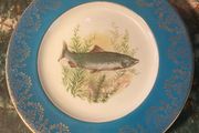 Vintage fish dinner plates free postage