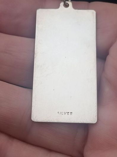Vintage Chinese Sterling Silver Pendant Love Set