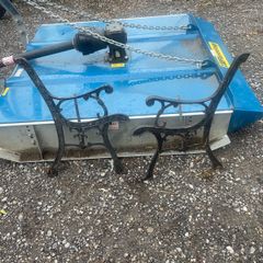 heavy steel bench ends