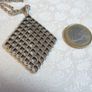 Rare Vintage Jack Spencer Silver Pendant Necklace, Certified Limited Edition, Sheffield 1974 Image 4