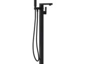 Freestanding Bathtub Faucet Black Stainless Steel 90 cm